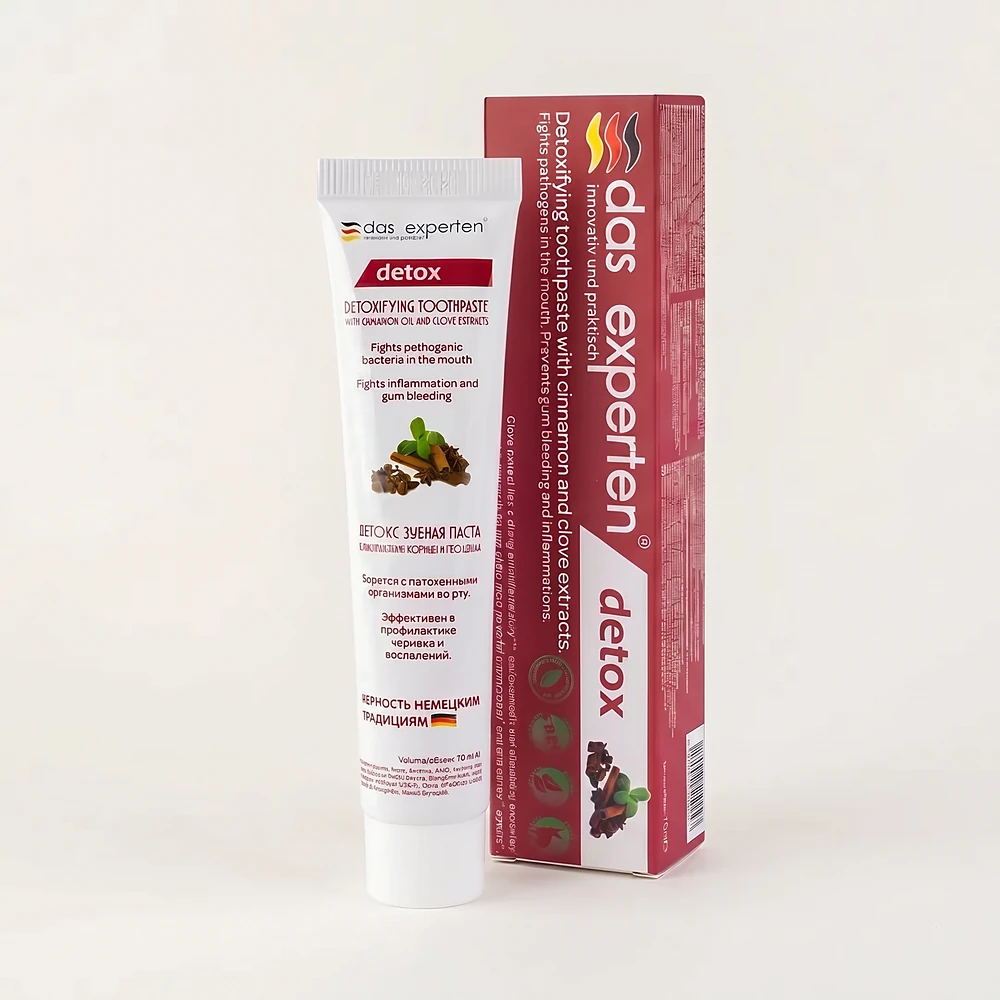 Зубна паста Das Experten DETOX з корицею та гвоздикою